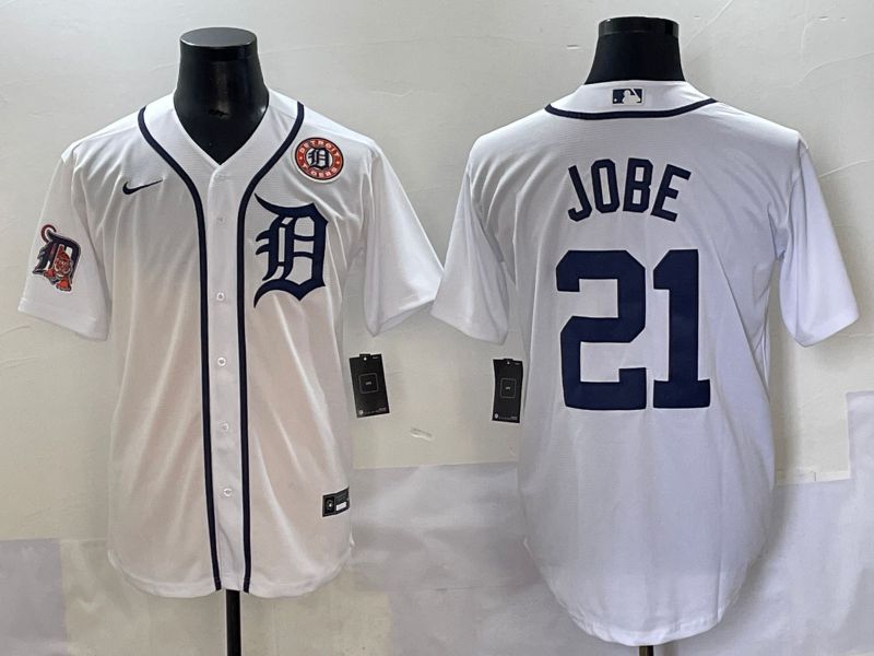 Men 2025 Detroit Tigers #21 Jobe White Game Nike MLB Jersey style 9